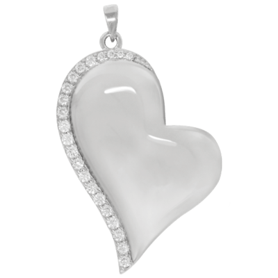 Teardrop Heart Cremation Pendant